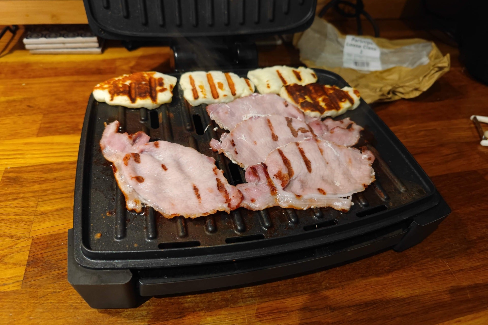Tocino a la parrilla Immersa Grill de tamaño mediano de George Foreman