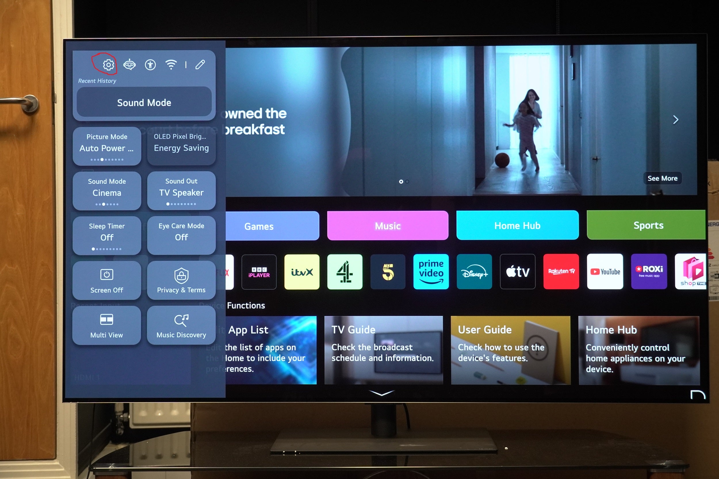 Como desactivar el suavizado de movimiento en los televisores LG