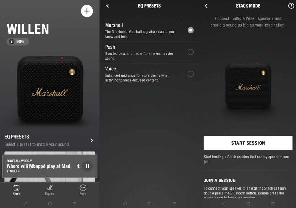 Aplicación Marshall Willen para Android