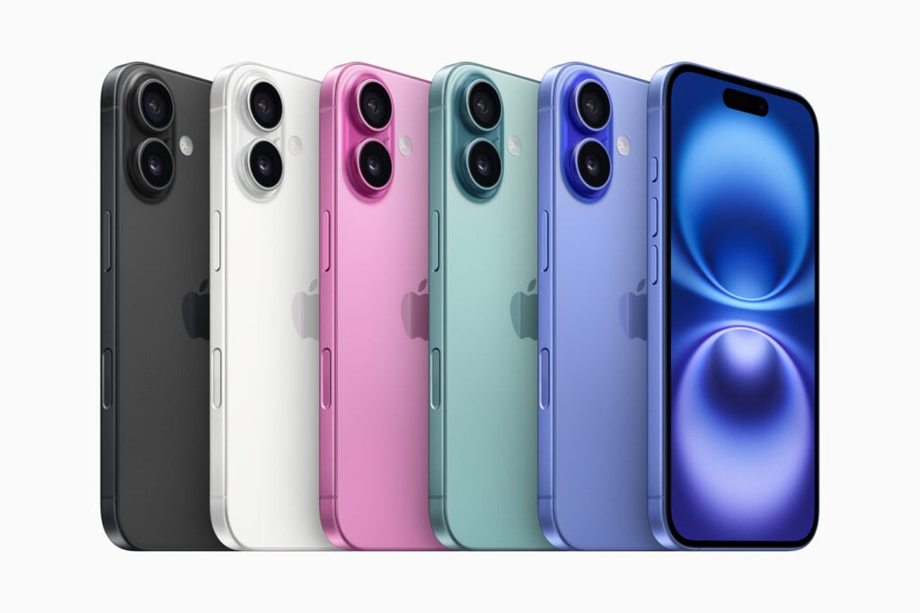 Colores del Apple iPhone 16