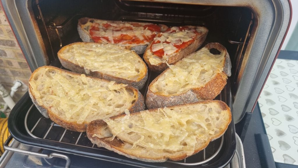 Pan de ajo - Horno de leña para pizza Ninja