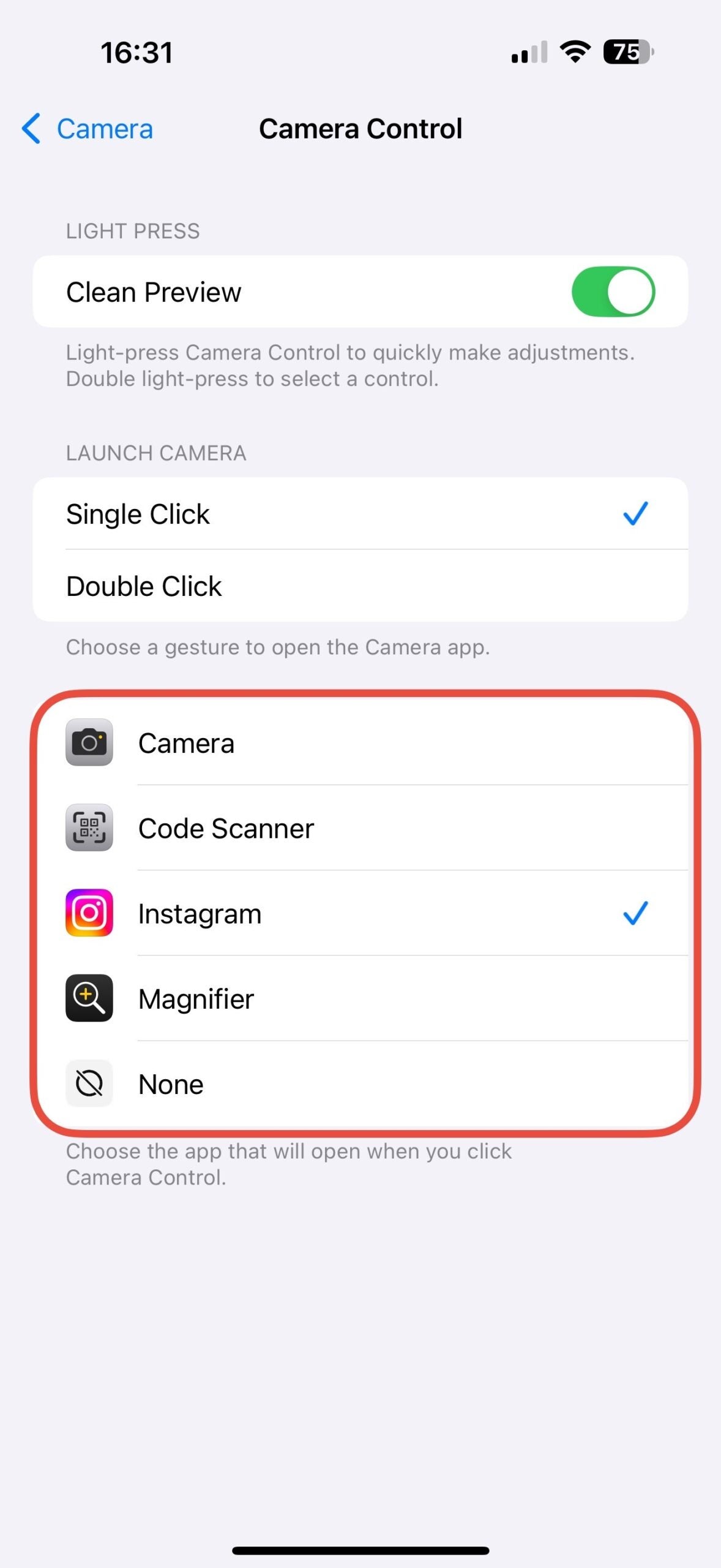 1727805630 116 Como cambiar la funcion Control de camara en iPhone 16