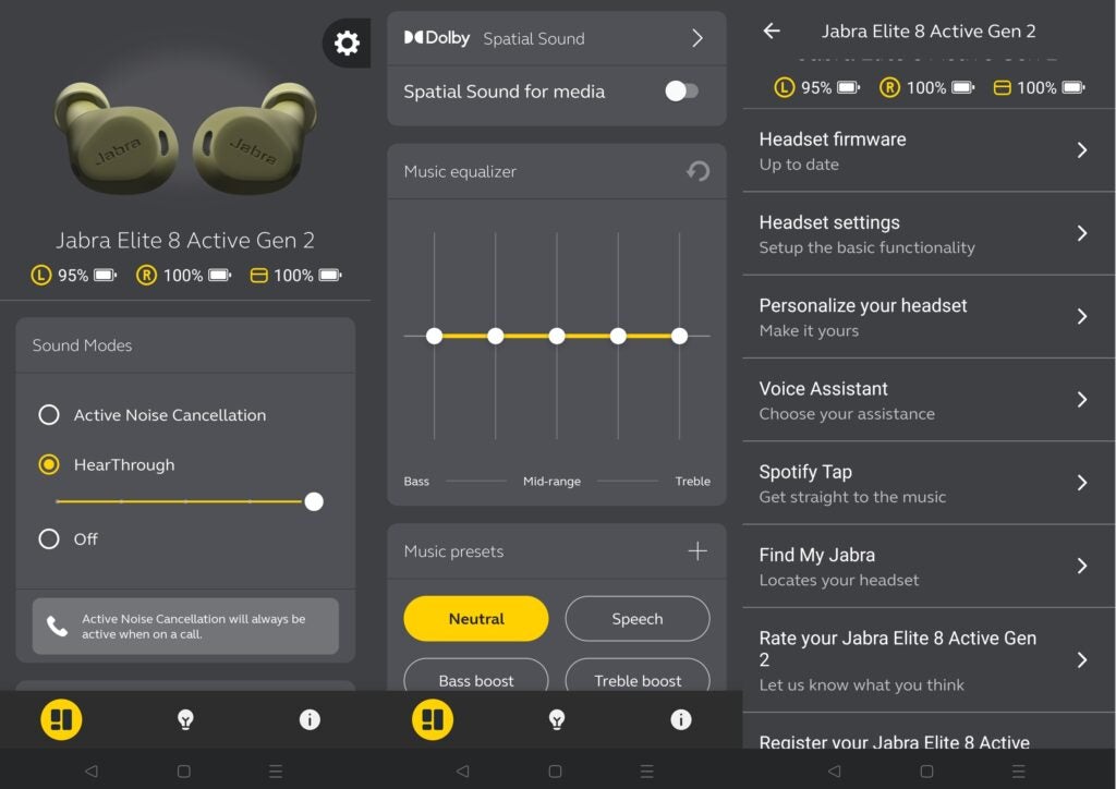 Aplicación Jabra Elite 8 Active Gen 2 Sound+