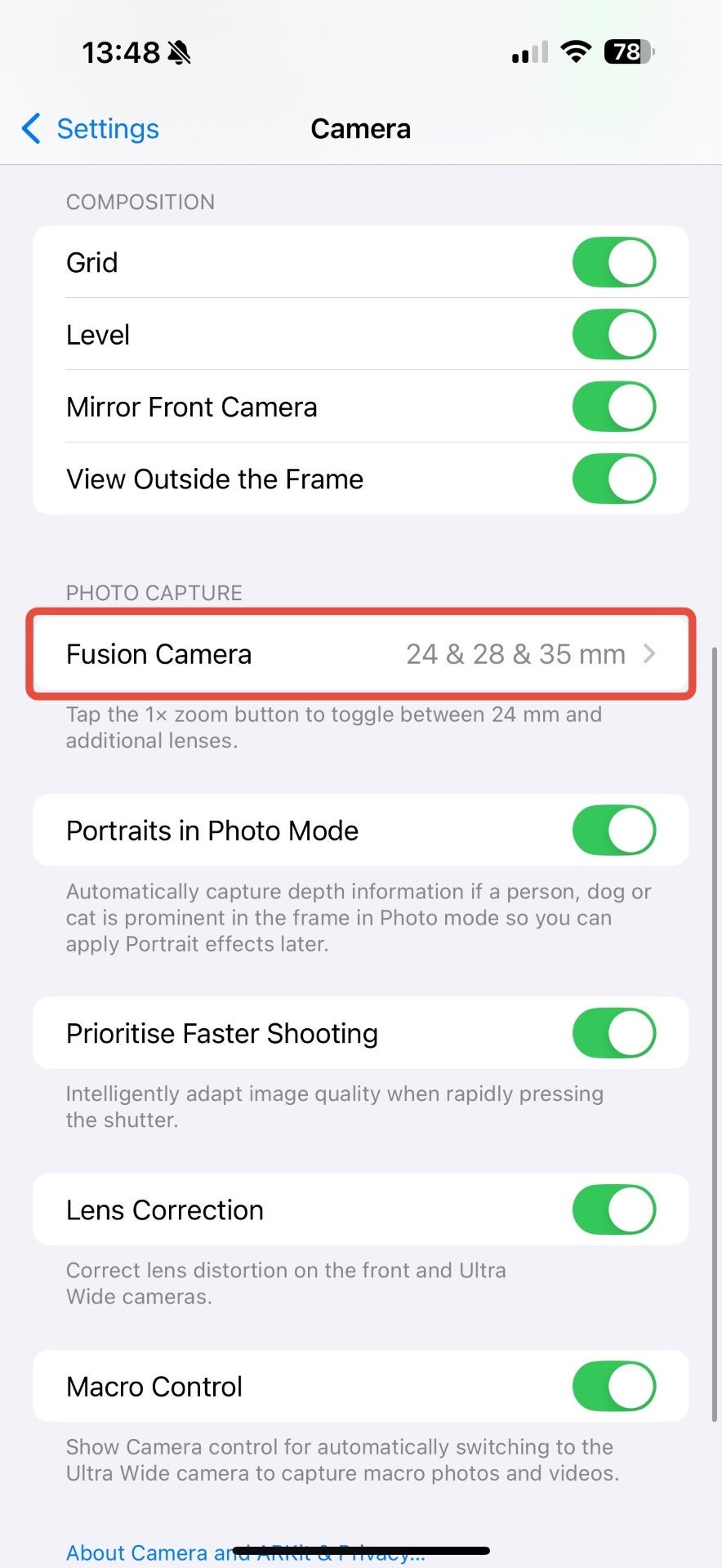 1727971940 902 Como cambiar la lente predeterminada de la camara Fusion del