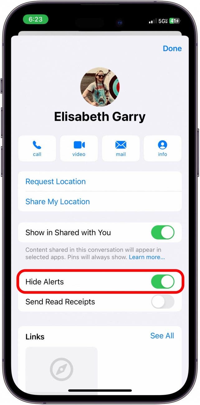 cómo silenciar un contacto en iphone
