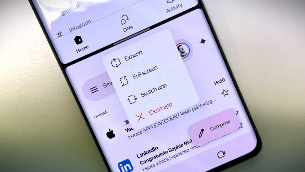 Abrir lienzo en OnePlus 12