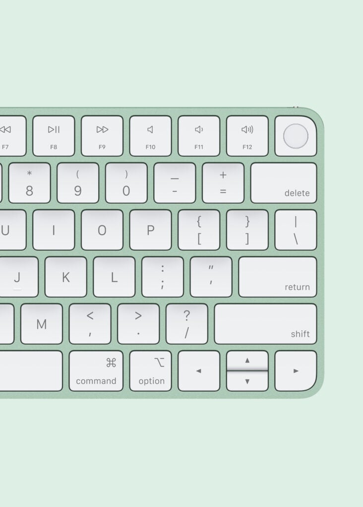 Apple-iMac-M4-verde-Magic-Keyboard