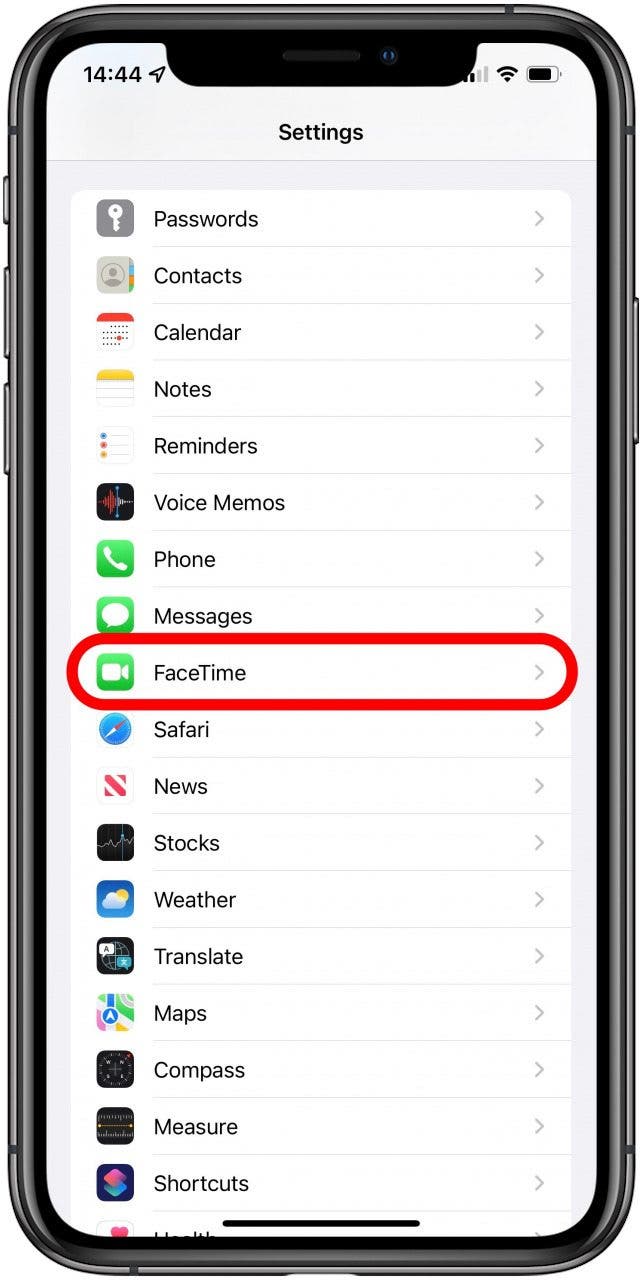Seleccione FaceTime: ¿por qué no se activa mi mensaje?