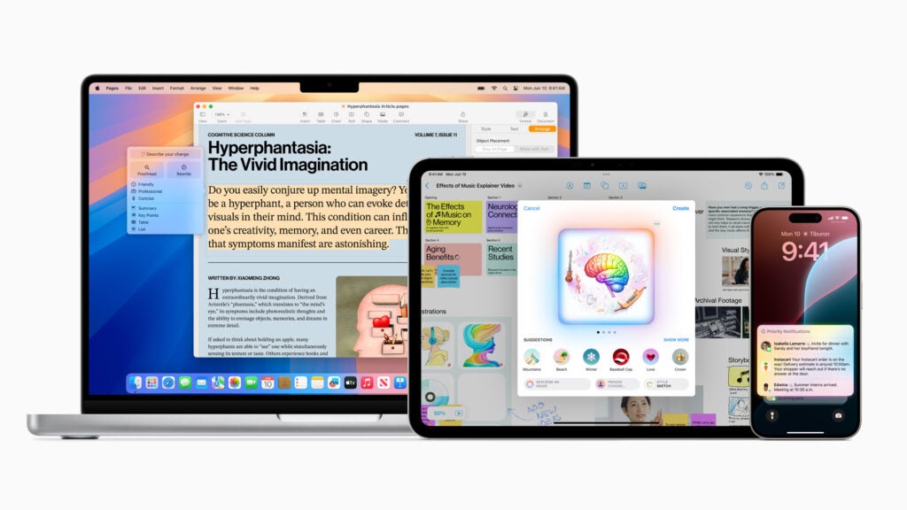 Apple Intelligence en todos los productos Apple