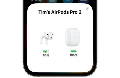 tarjeta emparejada con airpods