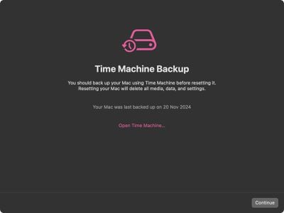 borrar configuración de contenido mac