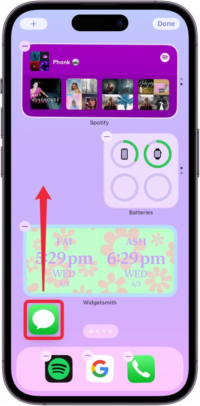 configuración de la base del iphone