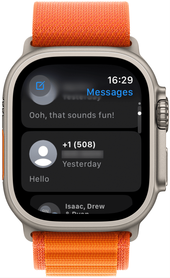 Apple Watch no muestra nombres de contactos