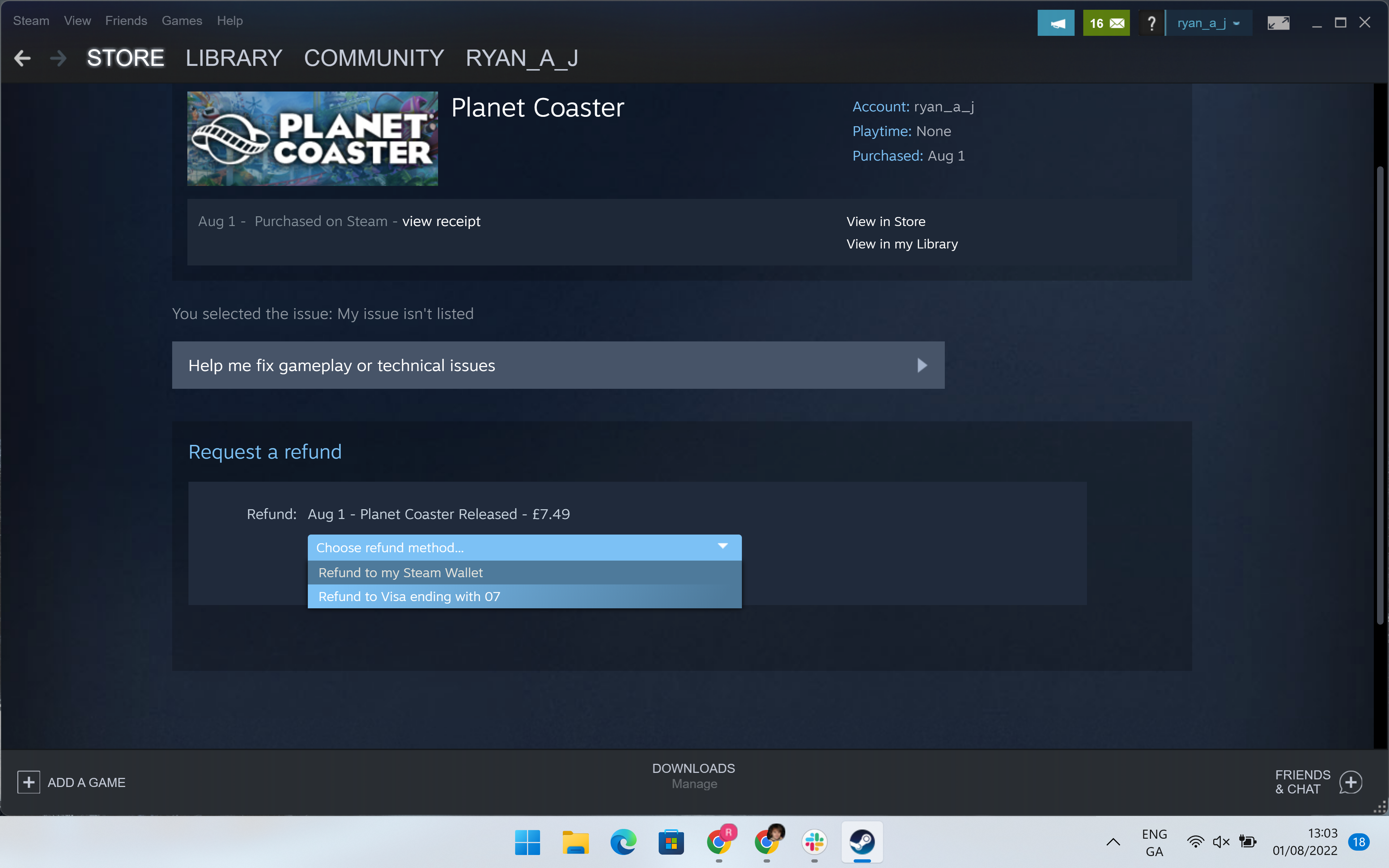 1734434682 85 Como devolver un juego en Steam