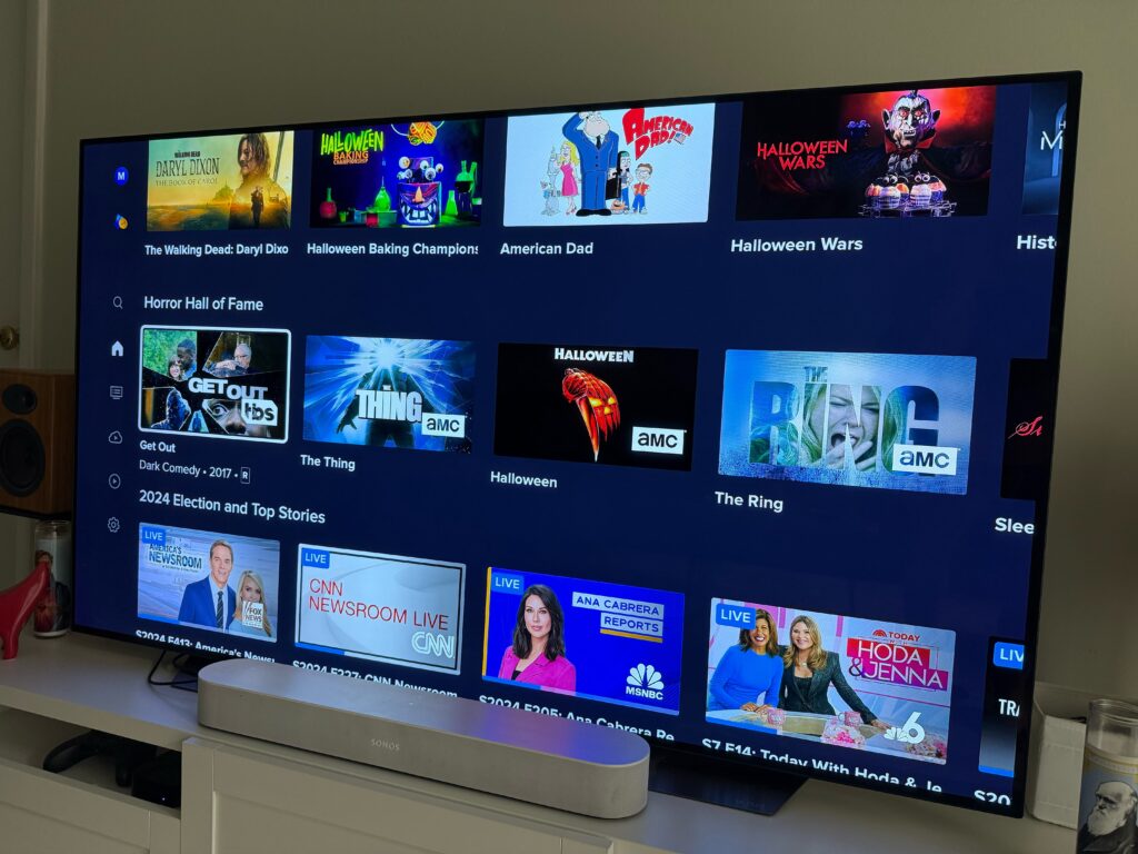 Tema de la guía Sling TV