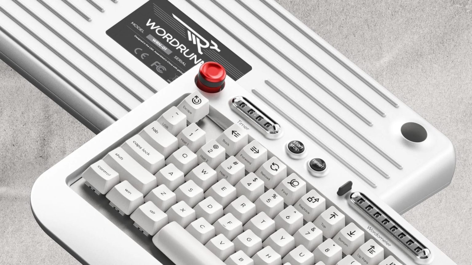 El teclado mecanico Wordrunner es el sueno de cualquier escritor