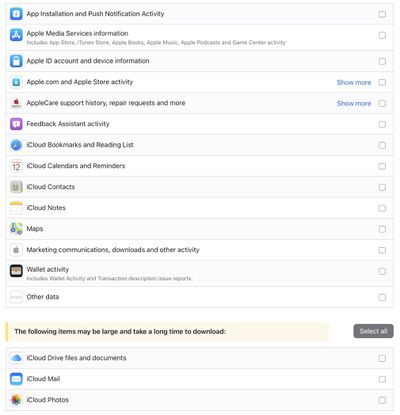 Solicitar copia de datos de la cuenta Apple2