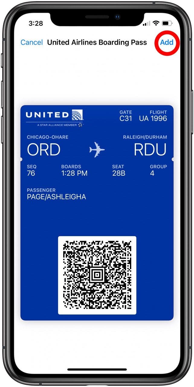 Cómo agregar boletos a Apple Wallet