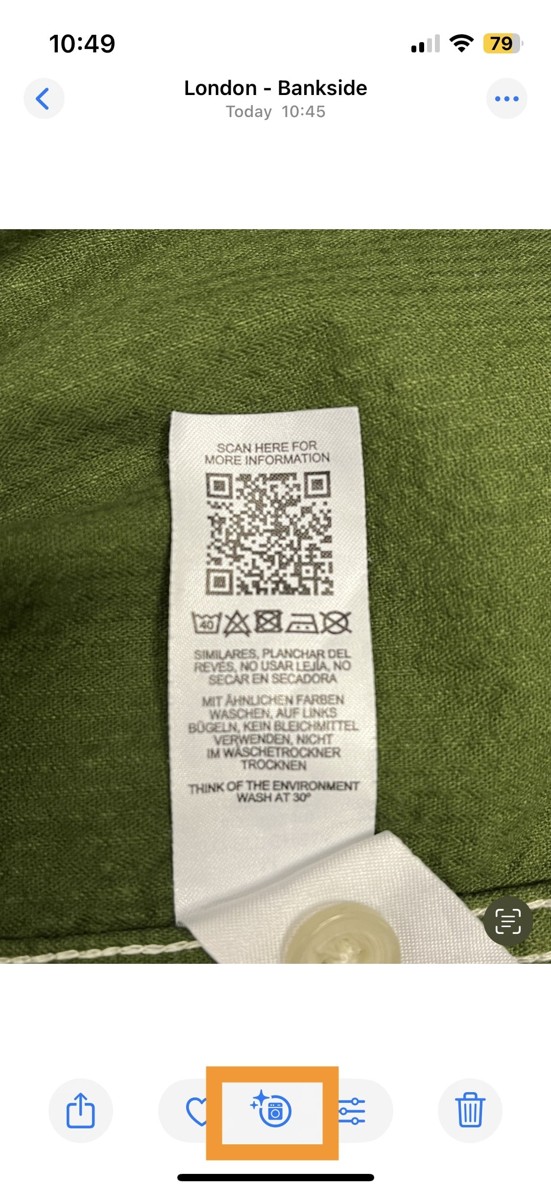 1740417126 35 Como usar un iPhone para verificar los simbolos de lavanderia