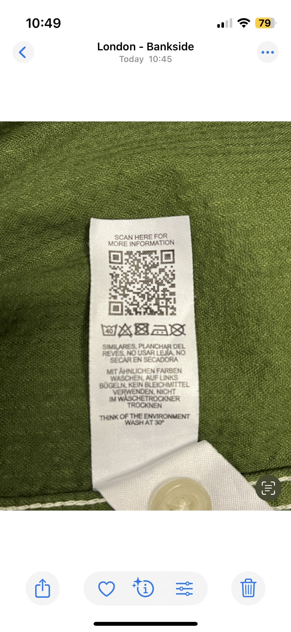 1740417126 55 Como usar un iPhone para verificar los simbolos de lavanderia