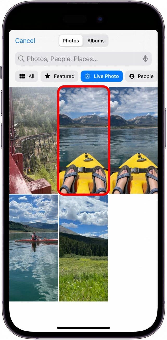 fondo de pantalla en vivo iOS