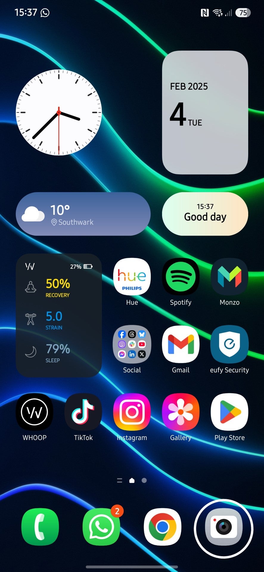 Como disparar video de registro en el Samsung Galaxy S25