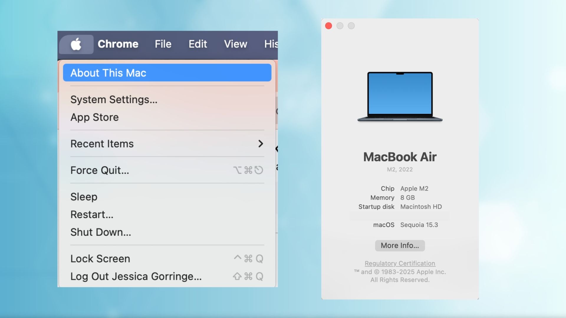 Pasos sobre cómo verificar Apple Chip