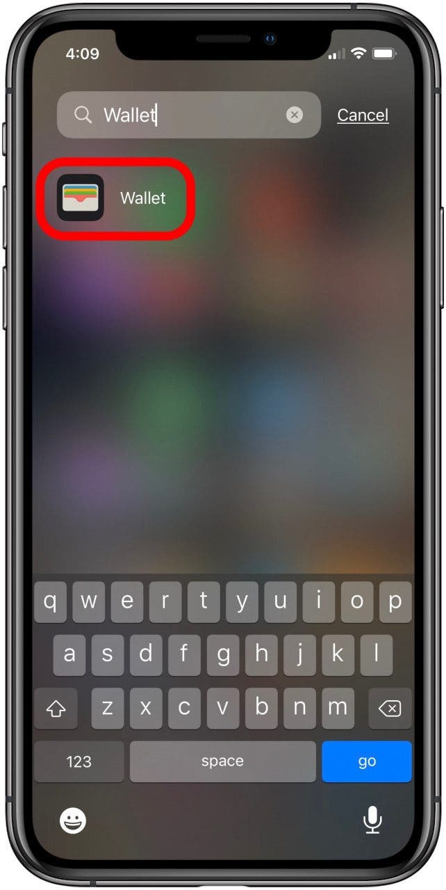 Apple de billetera de iPhone 