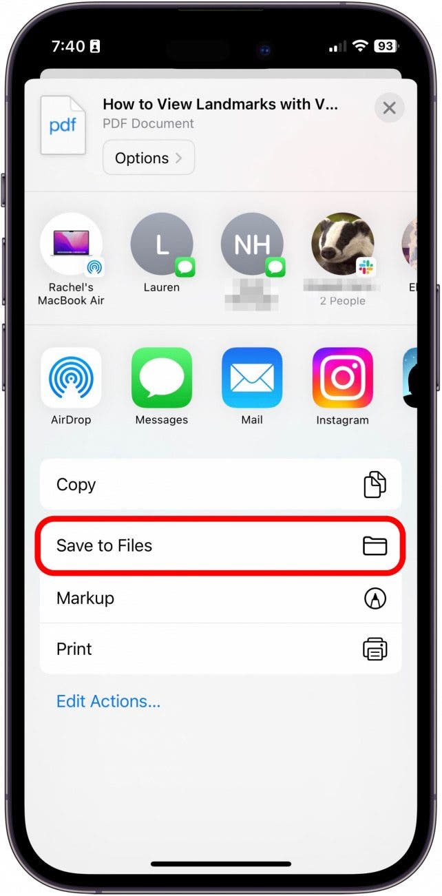 ¿Dónde van las descargas en pdf en iPhone?