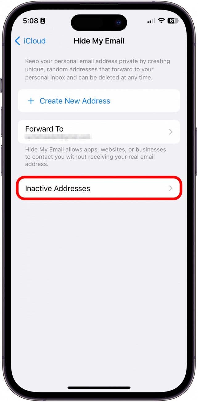 Si desea reactivar o eliminar totalmente esta dirección, ahora puede aprovechar las direcciones inactivas.