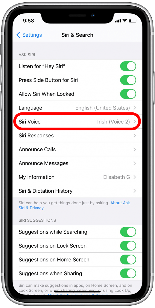Voz de Siri