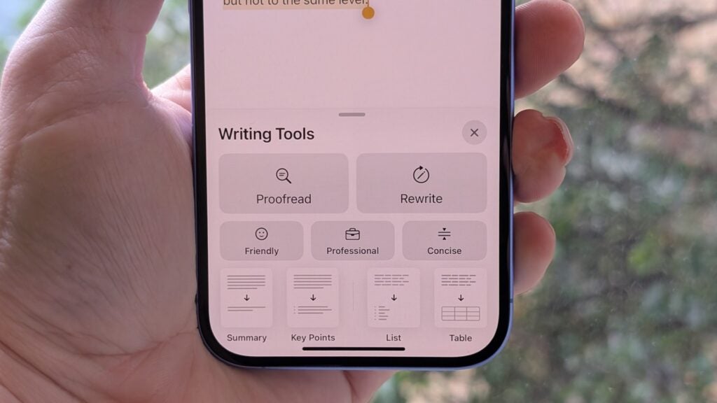 Toolas de manzana para escribir