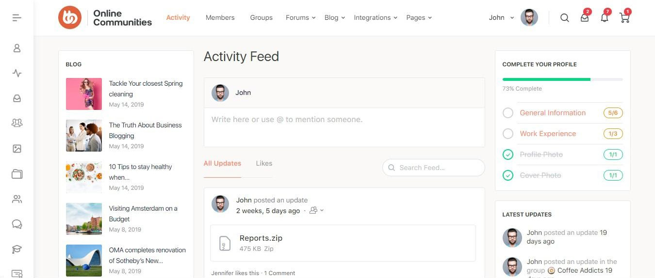 Thème WordPress Buddy Boss