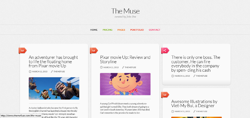 Le thème Muse.