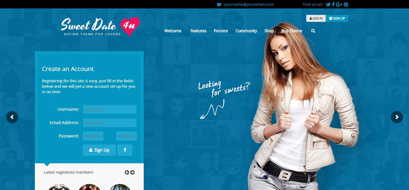 Sweet Date - Plus qu'un thème de rencontre WordPress