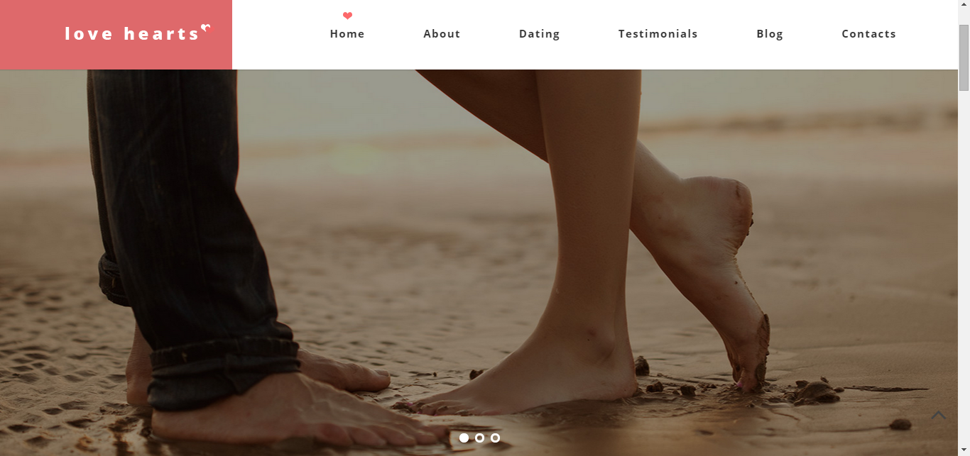 Thème WordPress Coeurs d'amour