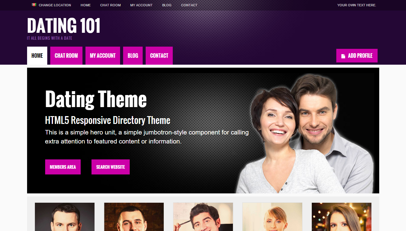 Rencontres en ligne - Thème de rencontres WordPress