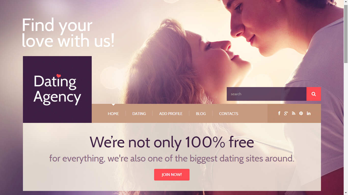 Thème WordPress adaptatif pour les rencontres