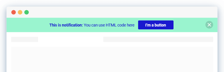 Notibar – Barre de notification pour WordPress