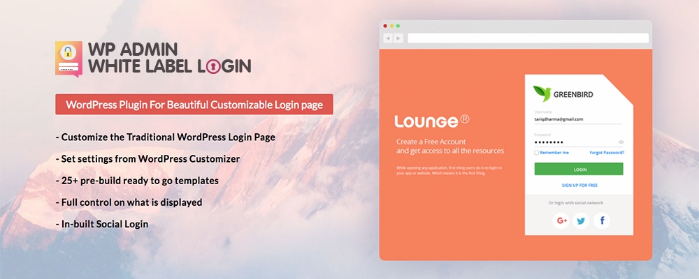 Connexion en marque blanche WP Admin
