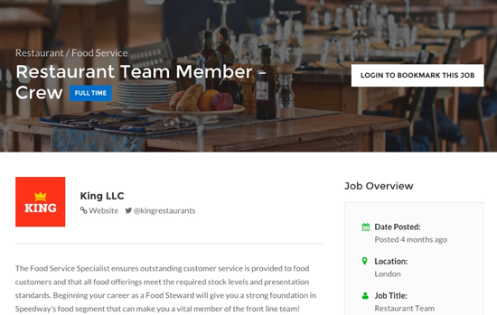 Description du poste WorkScout