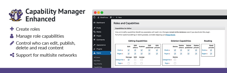 Plugin amélioré de gestionnaire de capacités