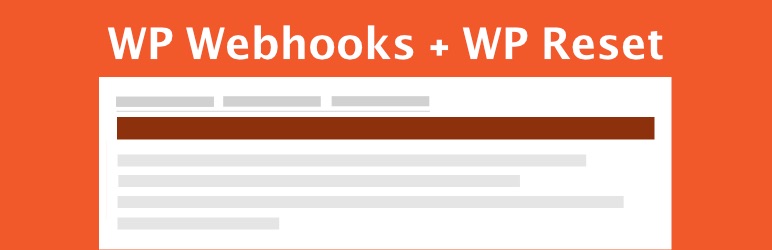 WP Webhooks WP Réinitialiser le plugin WordPress