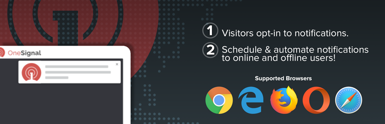 Plugin gratuit de notifications push Web OneSignal