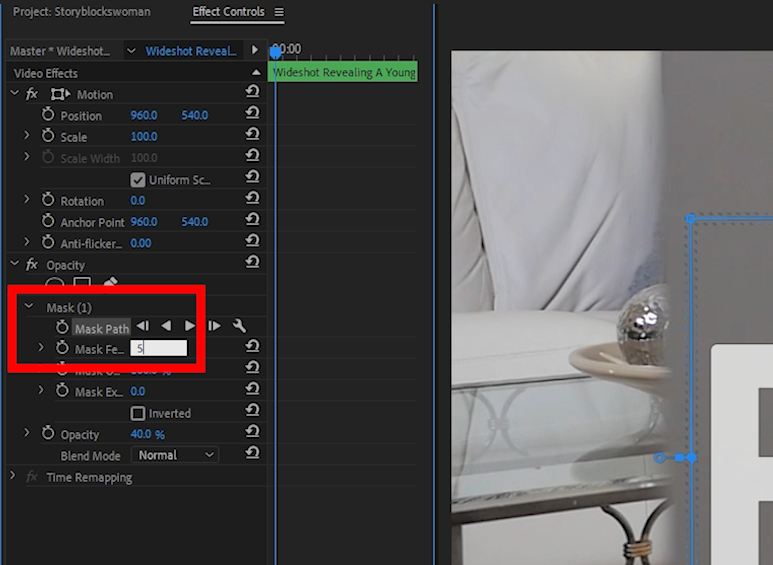 Création d'un texte révélé dans Adobe Premiere Pro