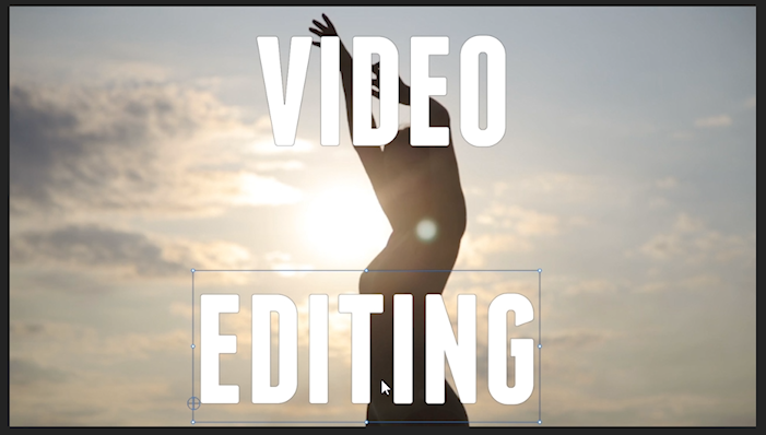 Positionnement de texte dans Adobe Premiere Pro