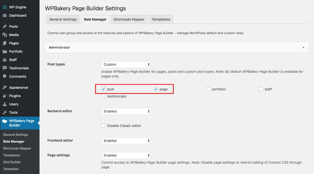 Blocs de contenu réutilisables WPBakery Étape 1
