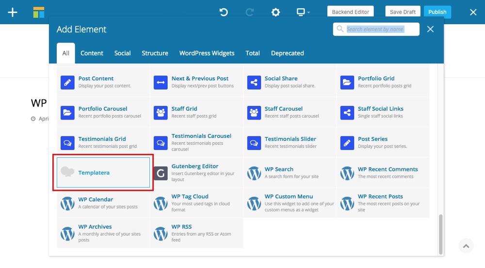 Blocs de contenu réutilisables WPBakery Étape 5