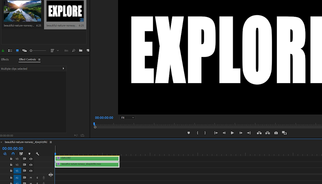 Ajout de texte à une vidéo dans Adobe Premiere Pro