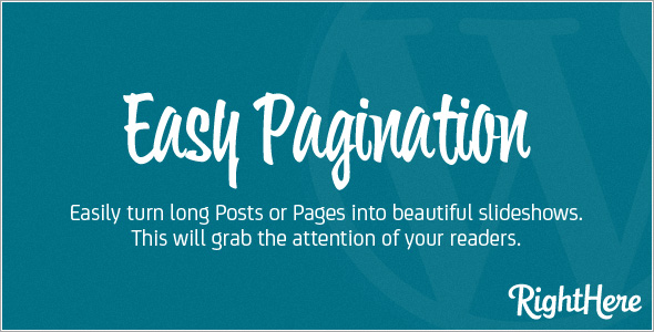Plugin WordPress de pagination facile